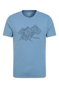 Tonal Mountain Mens T-Shirt