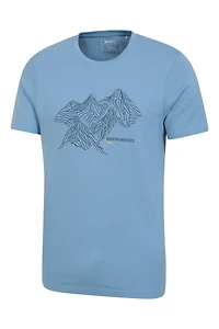 Tonal Mountain Mens T-Shirt