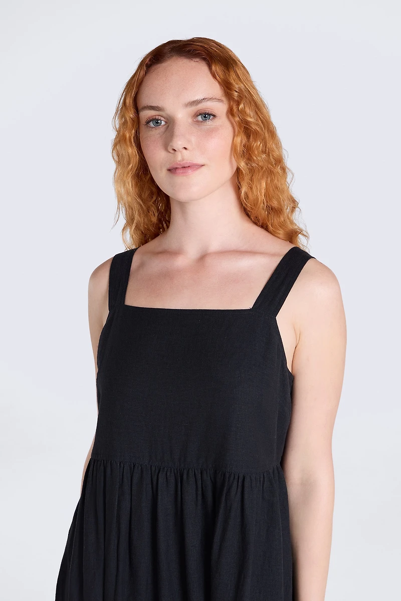 Linen Womens Midi Dress