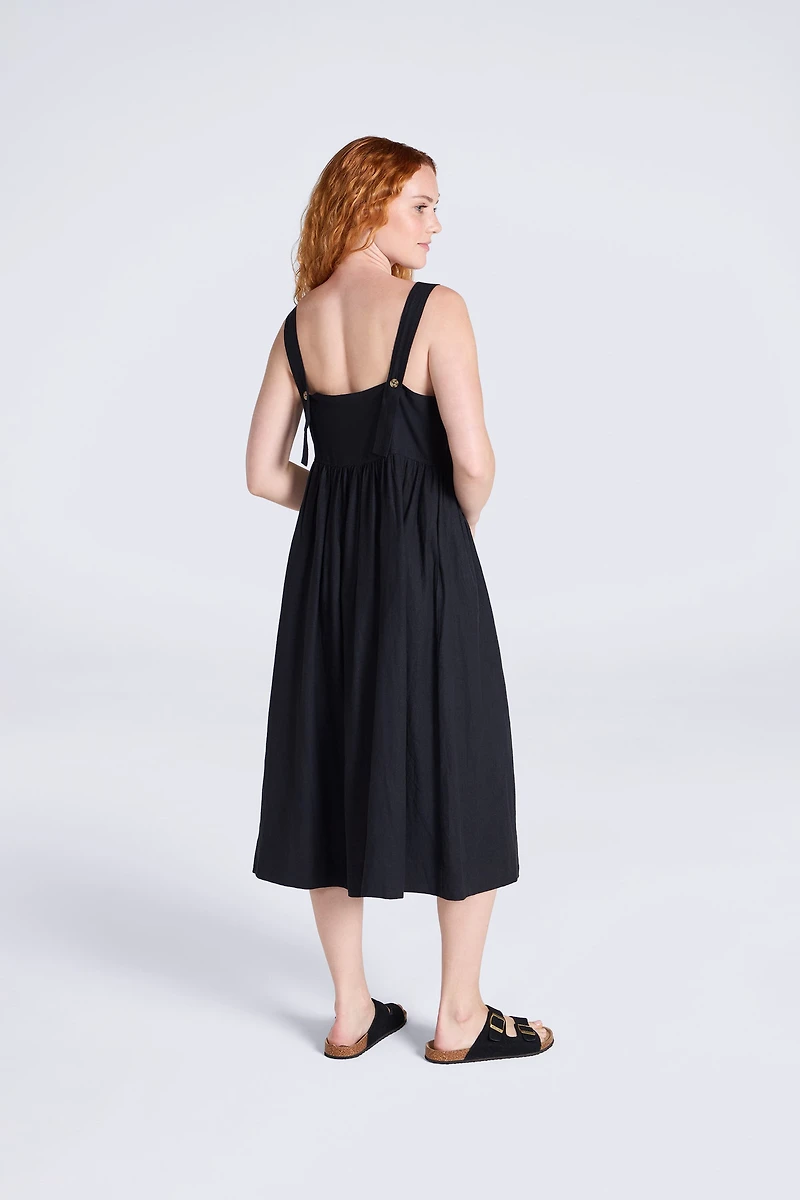Linen Womens Midi Dress