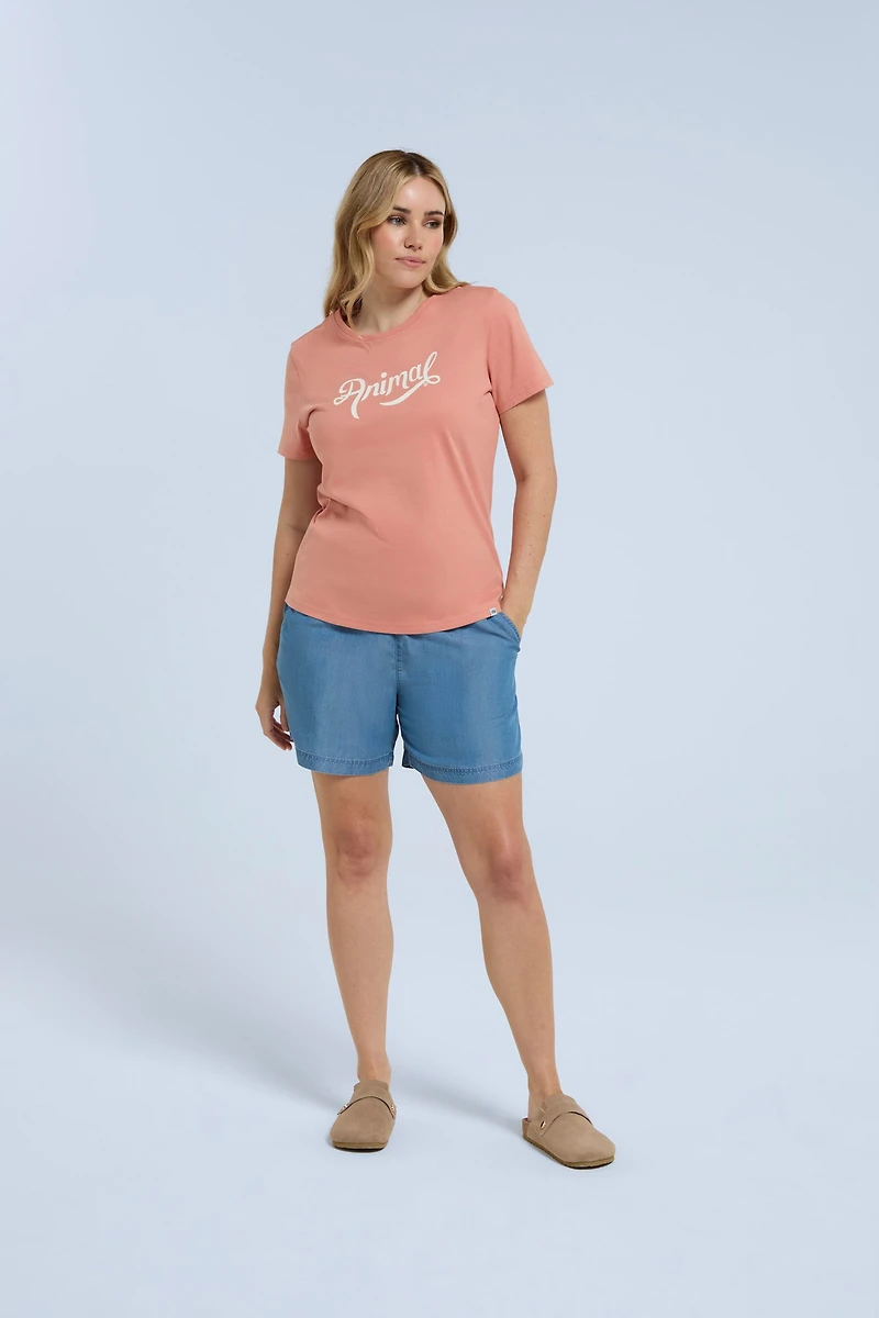 Marina Womens Script Logo T-Shirt
