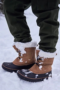 Casual Kids Adaptive Lace Up Snow Boot