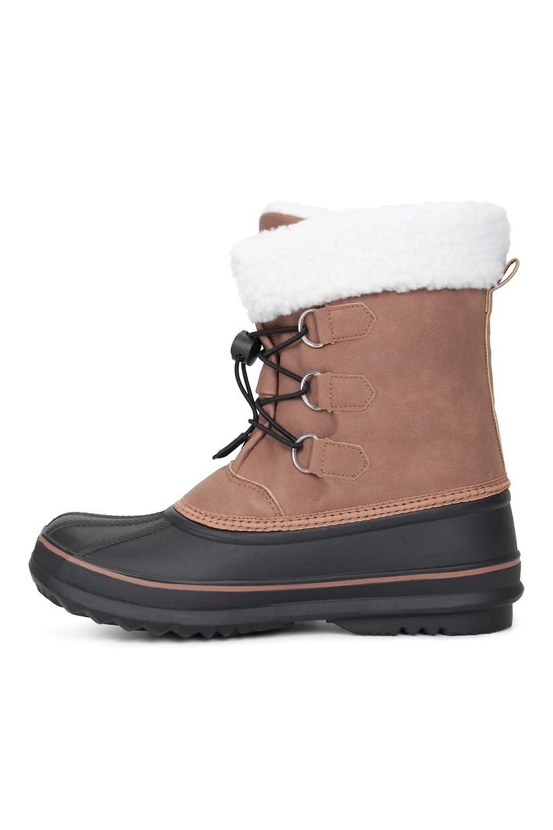 Casual Kids Adaptive Lace Up Snow Boot