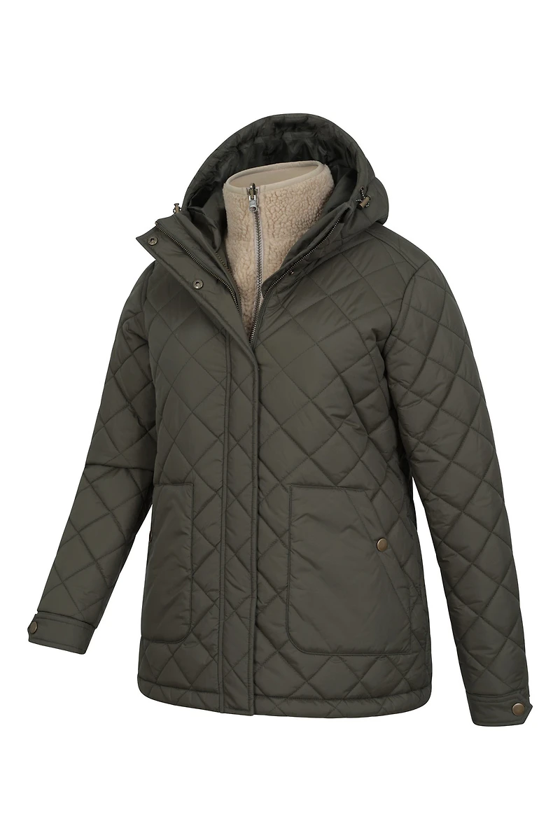 Nebraskan Womens Borg 3 1 Jacket