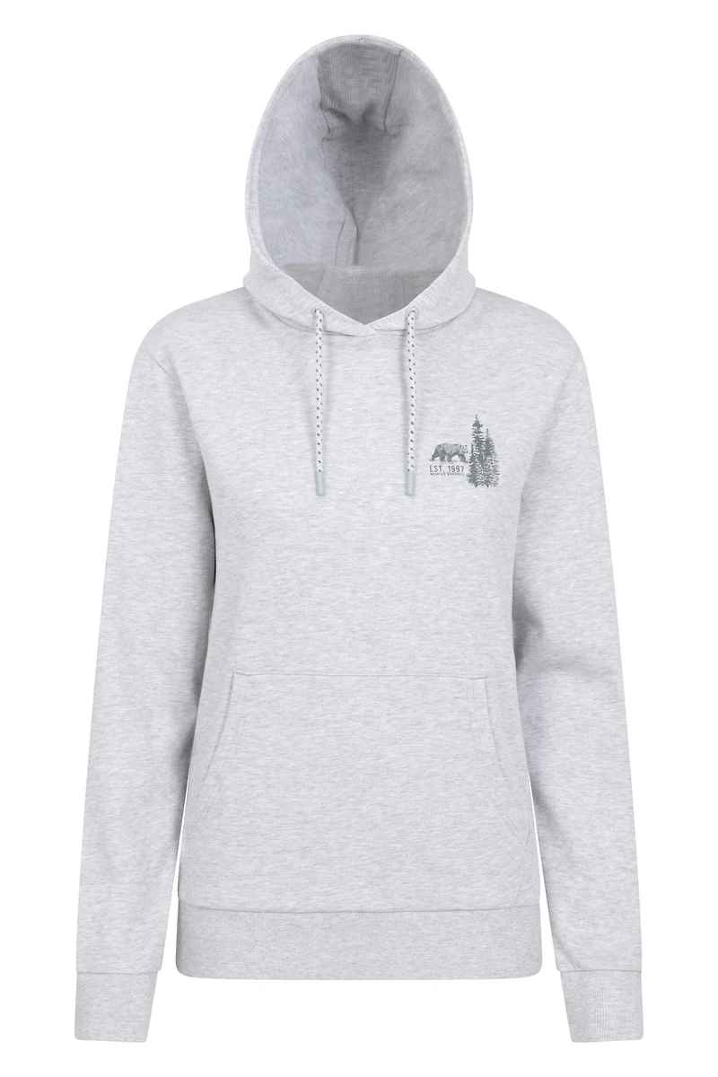Forest Bear Womens Jersey Hoodie