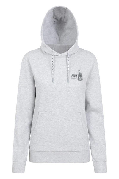 Forest Bear Womens Jersey Hoodie