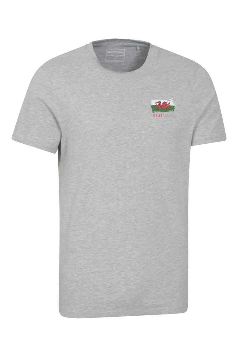 Wales Graphic Short Sleeved Mens T-Shirt