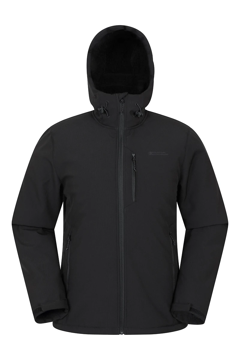 Charleston Mens Fur Lined Softshell Jacket