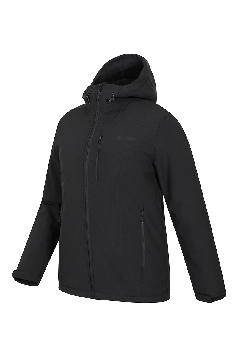 Charleston Mens Fur Lined Softshell Jacket