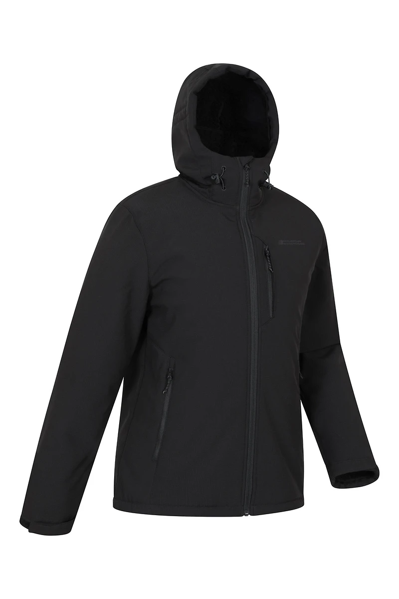 Charleston Mens Fur Lined Softshell Jacket