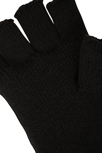 IsoTherm Fur Lined Fingerless Knitted Gloves