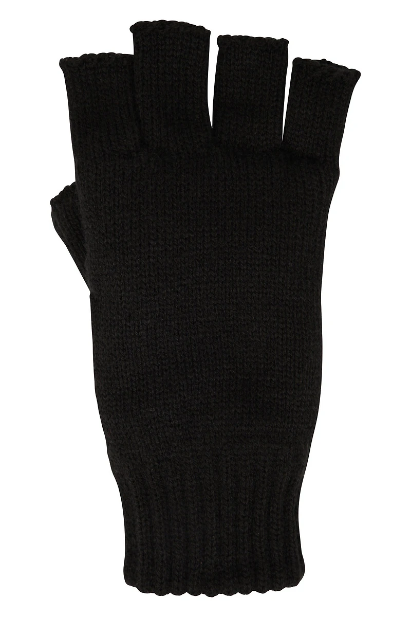 IsoTherm Fur Lined Fingerless Knitted Gloves