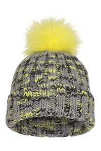 Geneva Kids Sherpa Lined Pom Beanie