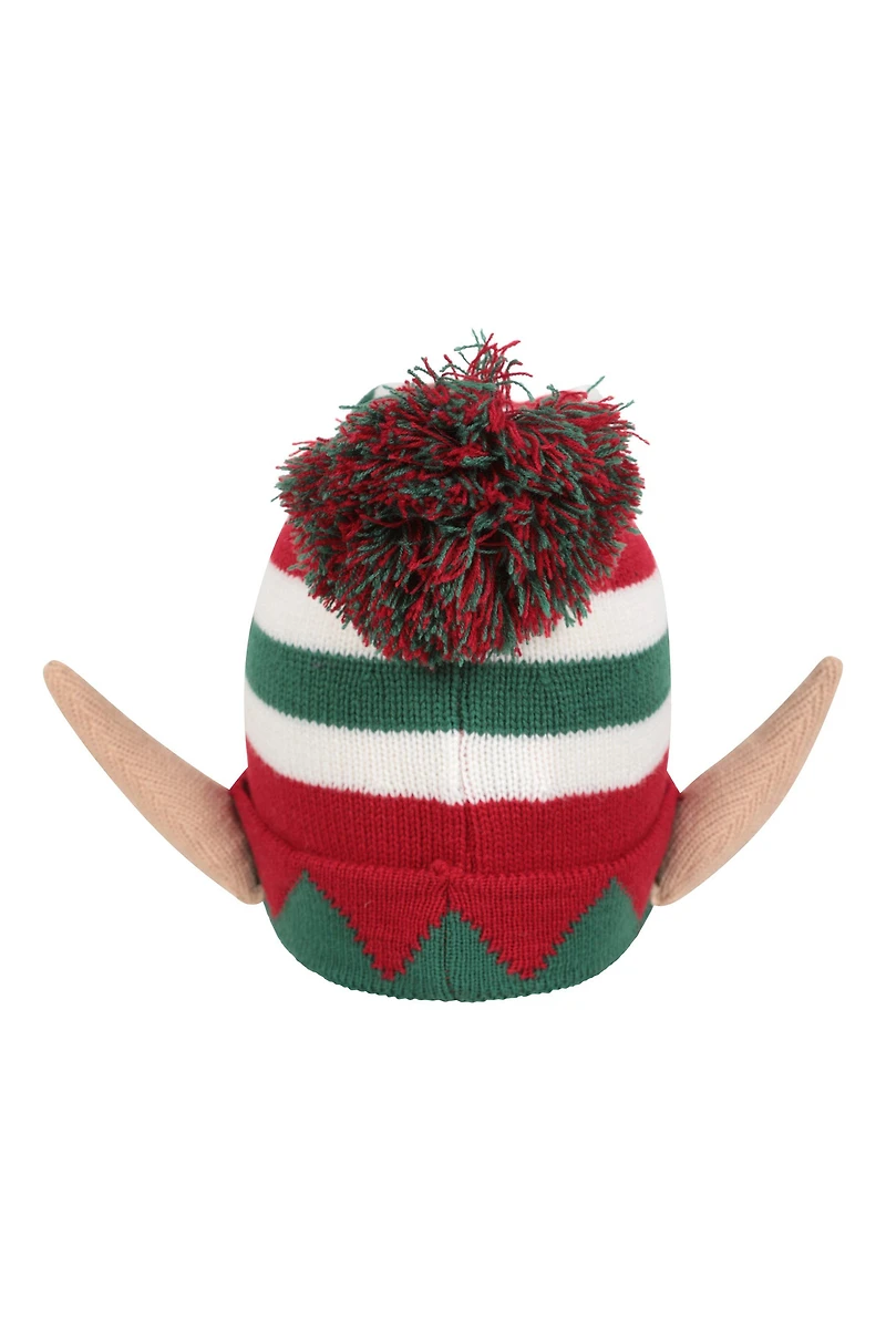 Xmas Elf Kids Pom Beanie