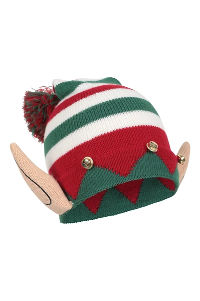 Xmas Elf Kids Pom Beanie