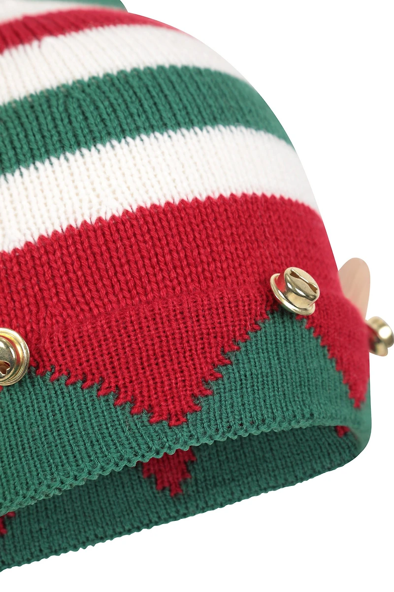 Xmas Elf Kids Pom Beanie