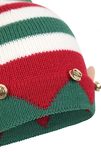 Xmas Elf Kids Pom Beanie