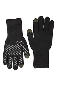 Mens Knitted Waterproof Grip Gloves