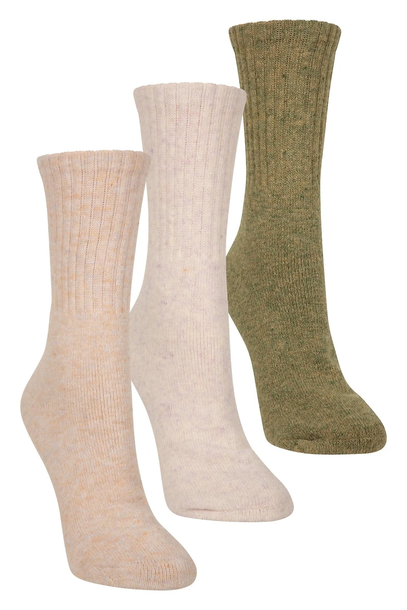 Outdoor Womens Merino Mid-Calf Socks 3-Pack