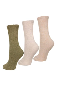 Outdoor Womens Merino Mid-Calf Socks 3-Pack