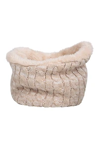 Plush Fur Lined Womens Neck Warmer
