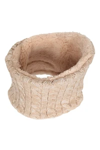 Plush Fur Lined Womens Neck Warmer