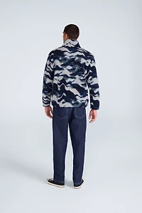 Hennie Mens Printed Borg Jacket