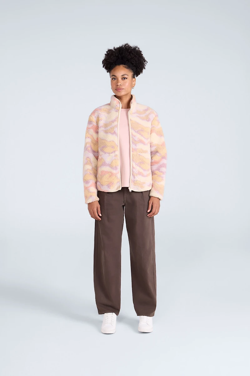 Hennie Women's Printed Sherpa Jacket