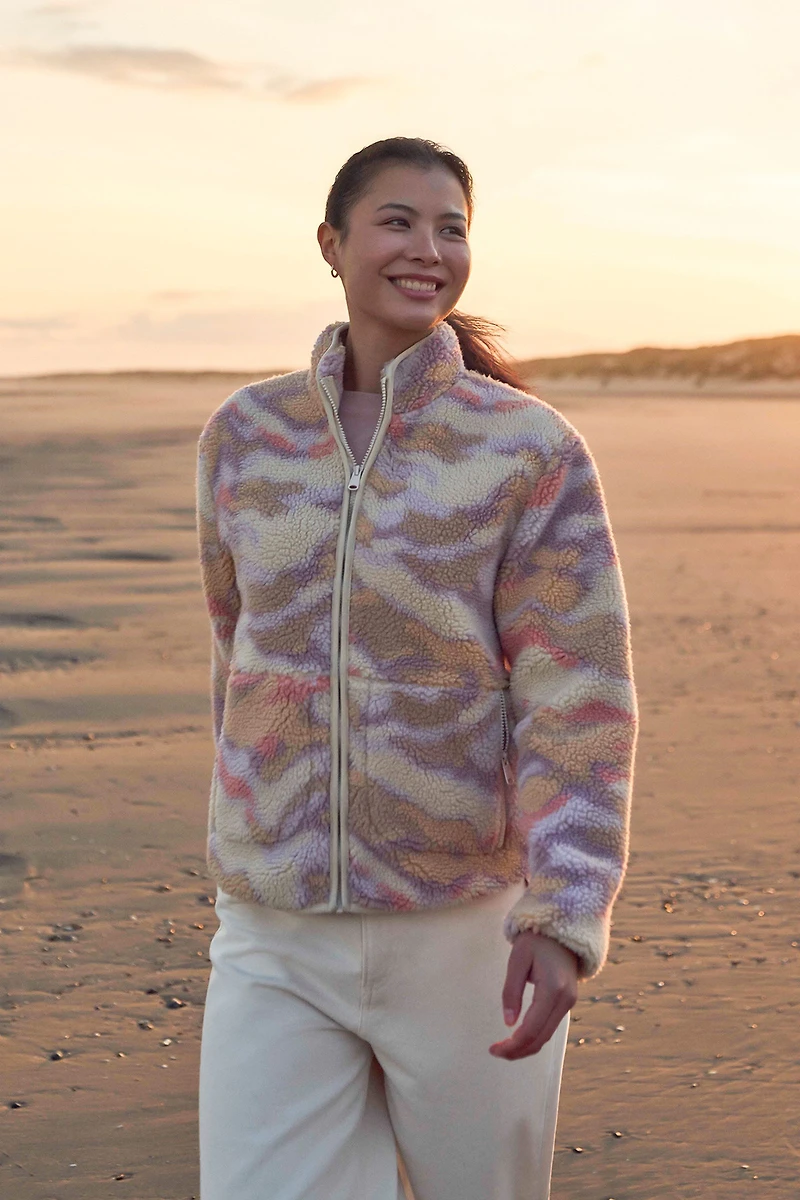 Hennie Women's Printed Sherpa Jacket