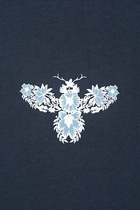 Floral Bee Womens Loose Fit T-Shirt