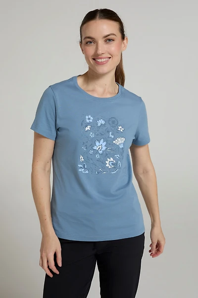 Paisley Floral Womens T-Shirt