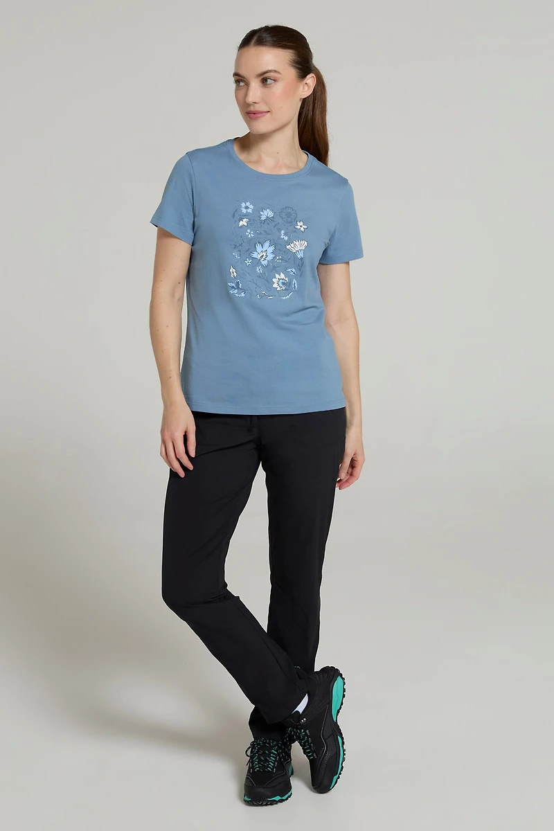 Paisley Floral Womens T-Shirt