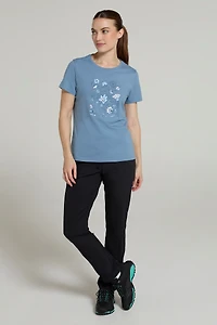 Paisley Floral Womens T-Shirt