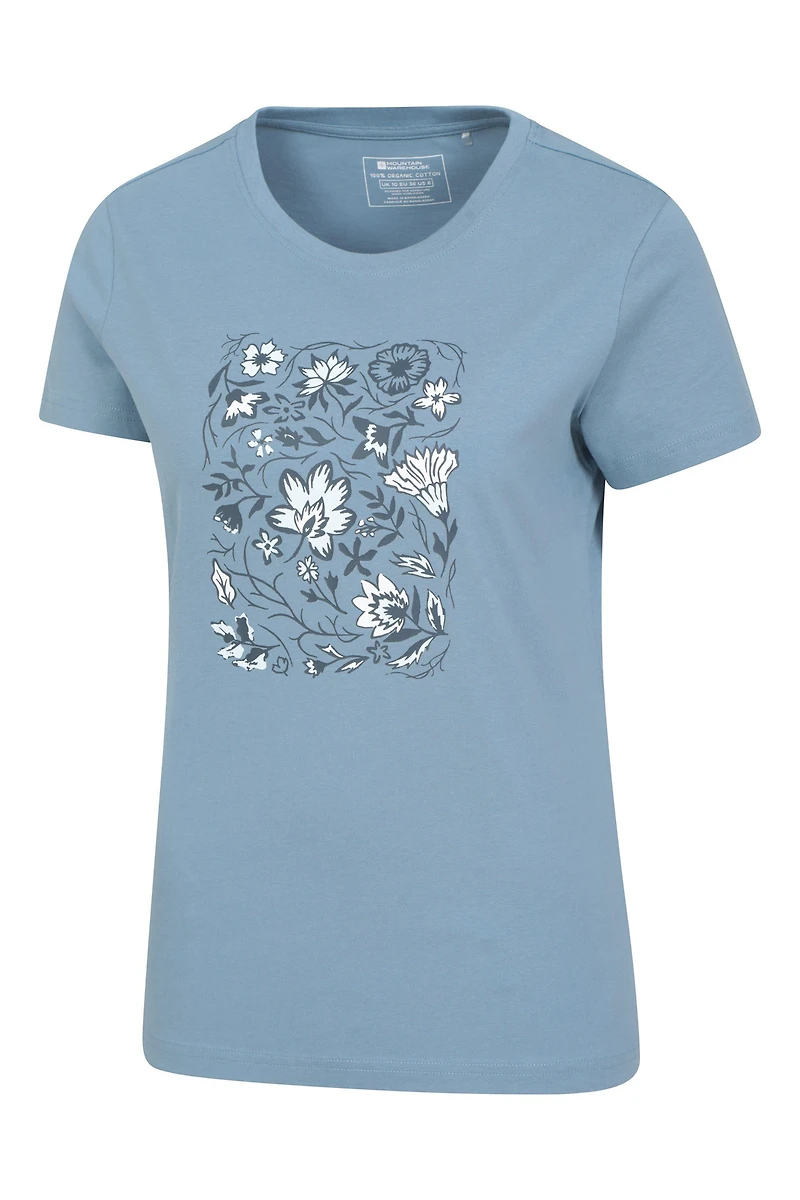 Paisley Floral Womens T-Shirt