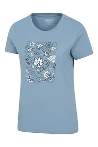 Paisley Floral Womens T-Shirt