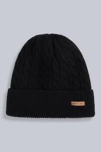 Drew Fur Lined Cable Beanie