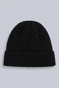 Drew Fur Lined Cable Beanie