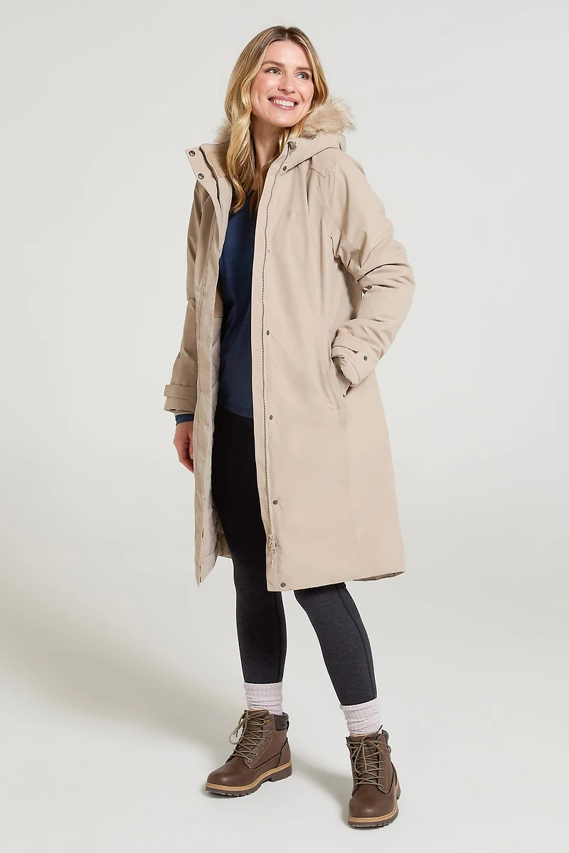Meadow Womens Borg Lined Waterproof Padded Jacket