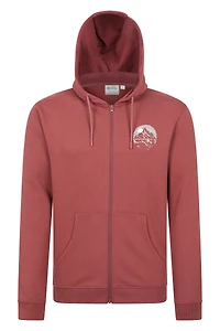 Adventure Mens Mountain Graphic Full Zip Hoodie