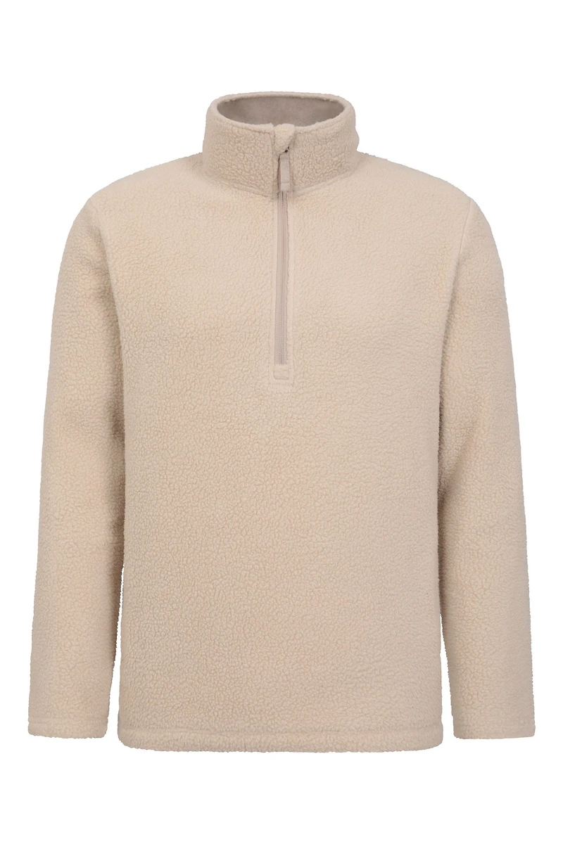 Ted Mens Half-Zip Sherpa Fleece