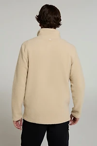 Ted Mens Half-Zip Sherpa Fleece