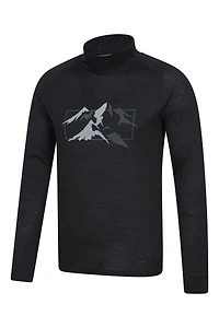 Quest Merino Printed Long Sleeve Thermal T-Shirt