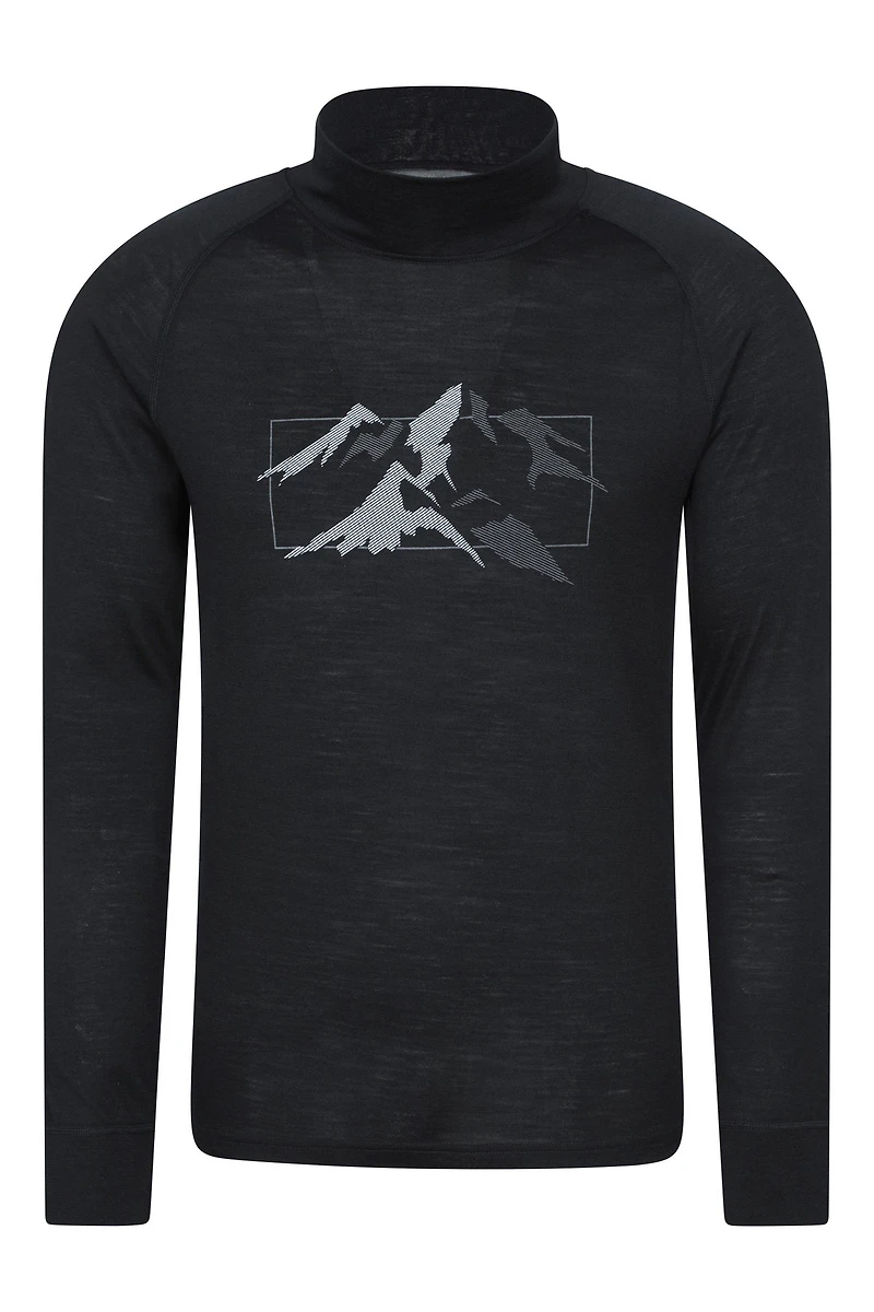 Quest Merino Printed Long Sleeve Thermal T-Shirt