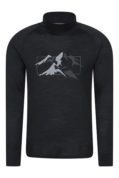 Quest Merino Printed Long Sleeve Thermal T-Shirt