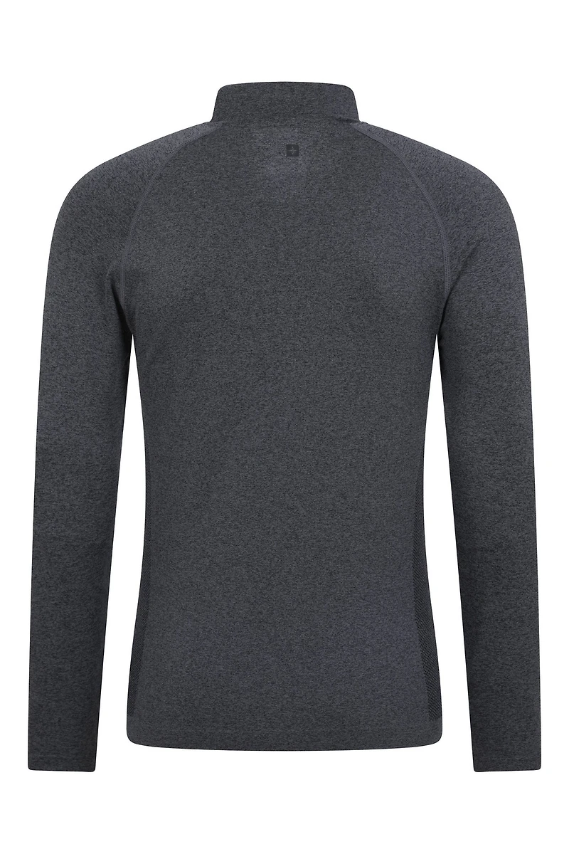 Ventina Mens Seamless Zip Neck Base Layer
