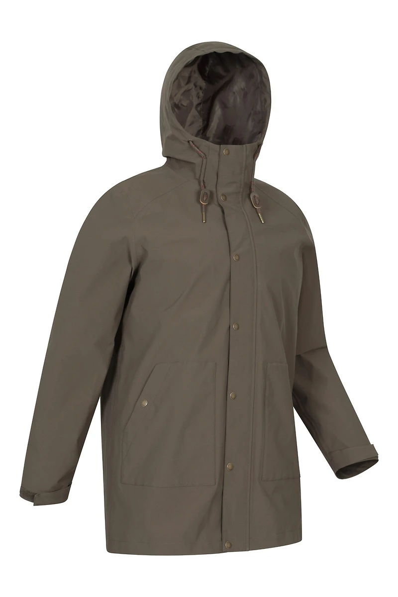 Foxtail Mens Waterproof Long Fleece Lined Jacket