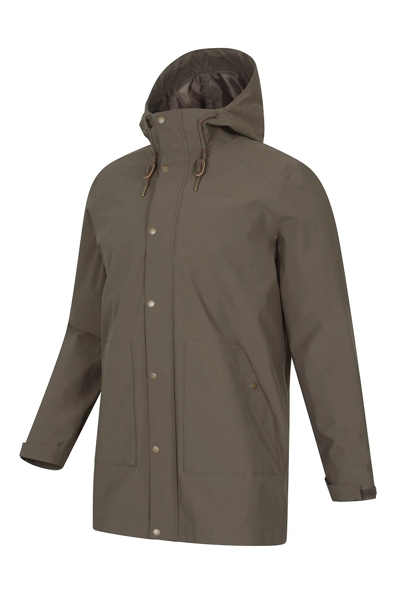Foxtail Mens Waterproof Long Fleece Lined Jacket