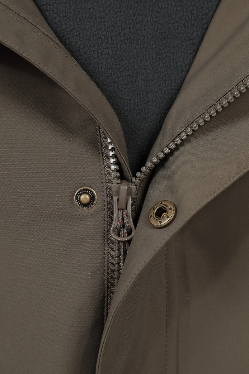 Foxtail Mens Waterproof Long Fleece Lined Jacket