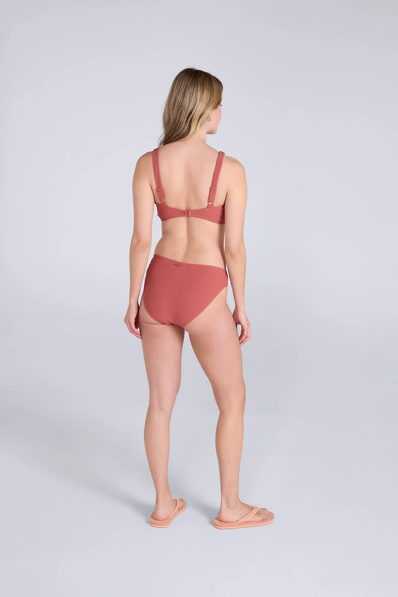 Florence Womens Ribbed Bikini Top