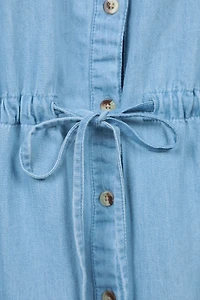 Ronda Womens Chambray Dress